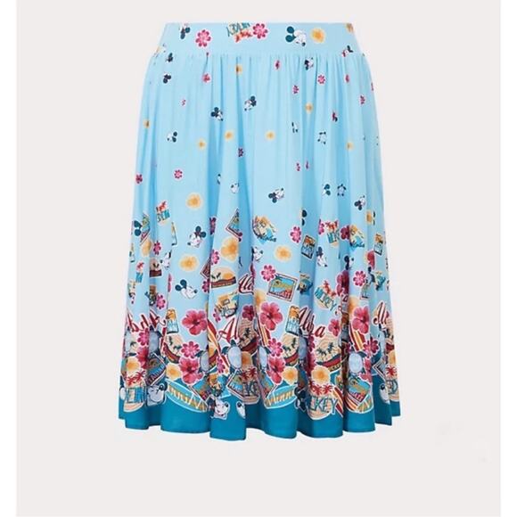 Torrid Disney Minnie Mouse Aloha Skirt Fairy Tropical Hawaiian Resortwear 5X - Picture 2 of 7